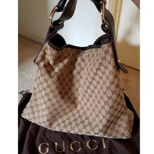 Authentic GUCCI chain Horsebit hobo (large)